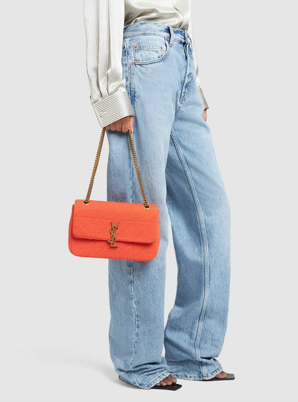 Saint Laurent Coral Jersey Medium Jamie Shoulder Bag