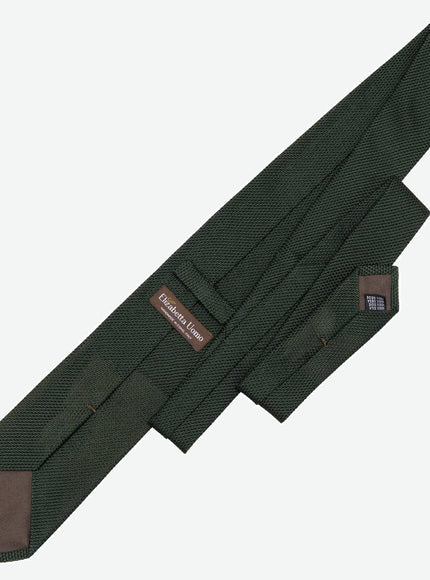 Elizabetta Foresta Silk Grenadine Tie, knot detail
