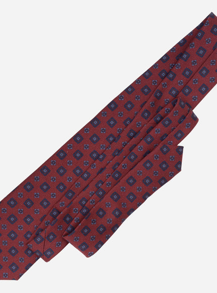 Elizabetta Bertone Printed Madder Silk Tie