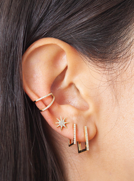 Zoe Lev Double Diamond Ear Cuff