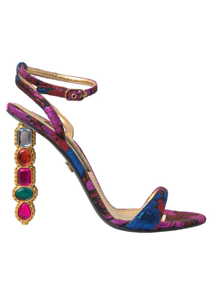 Dolce & Gabbana Ankle Strap Crystals Sandals - Ellie Belle