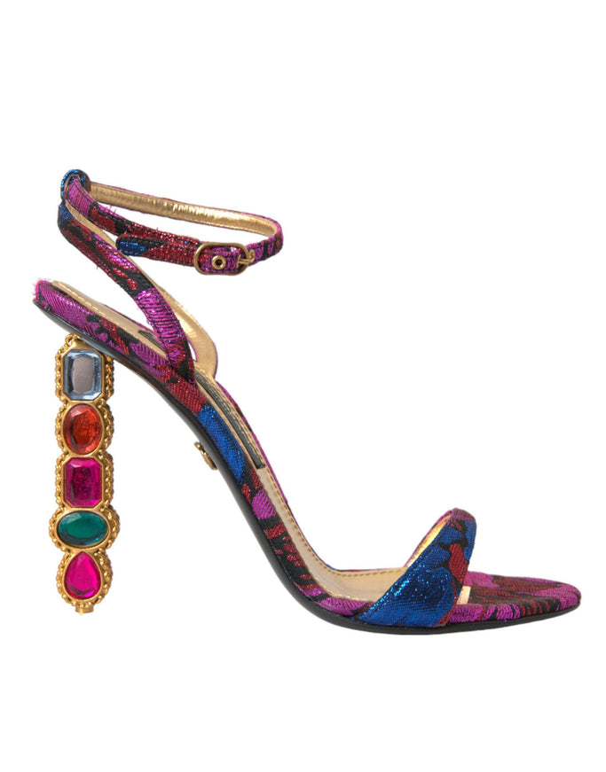 Dolce & Gabbana Ankle Strap Crystals Sandals - Ellie Belle