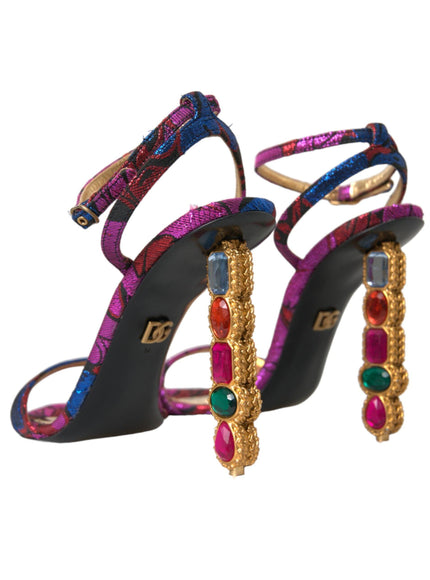 Dolce & Gabbana Ankle Strap Crystals Sandals - Ellie Belle