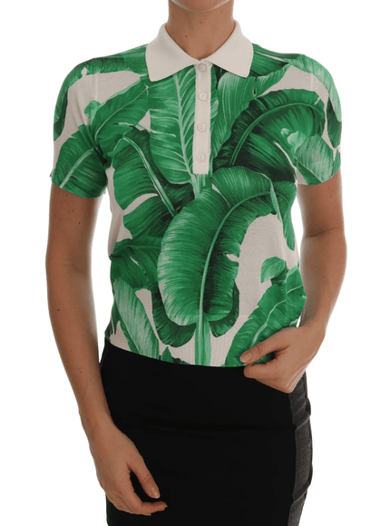 Dolce & Gabbana Banana Tree Print Silk Shirt - Ellie Belle