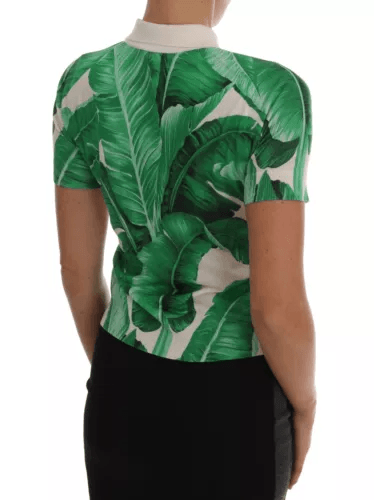 Dolce & Gabbana Banana Tree Print Silk Shirt - Ellie Belle