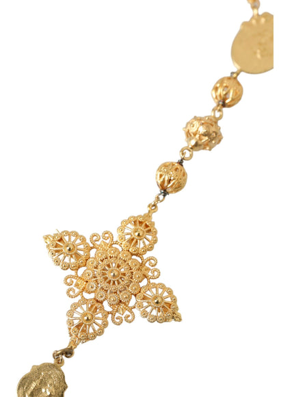 Dolce & Gabbana Beaded Statement Sicily Necklace - Ellie Belle