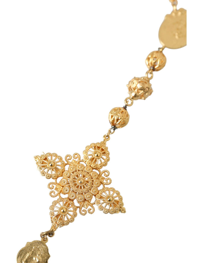 Dolce & Gabbana Beaded Statement Sicily Necklace - Ellie Belle