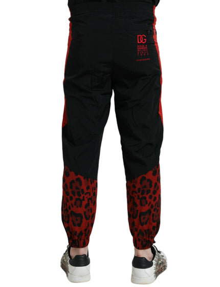 Dolce & Gabbana Belted Waist Leopard Print Pants - Ellie Belle
