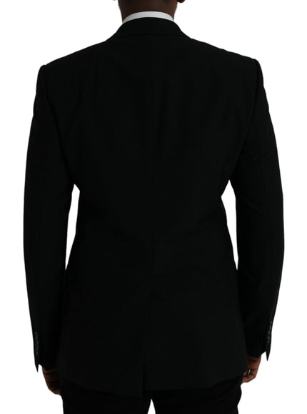 Dolce & Gabbana Black Blazer With Crown Bee Patch - Ellie Belle