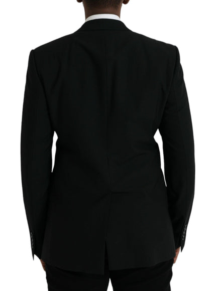 Dolce & Gabbana Black Blazer With Crown Bee Patch - Ellie Belle