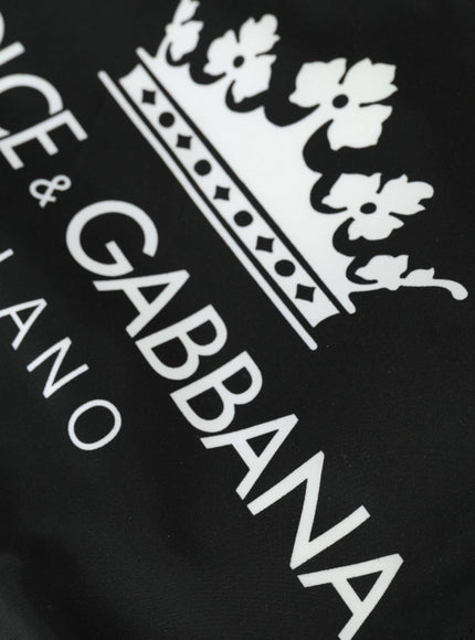 Dolce & Gabbana Black DG Milano Print Nylon Pouch Clutch Bags - Ellie Belle
