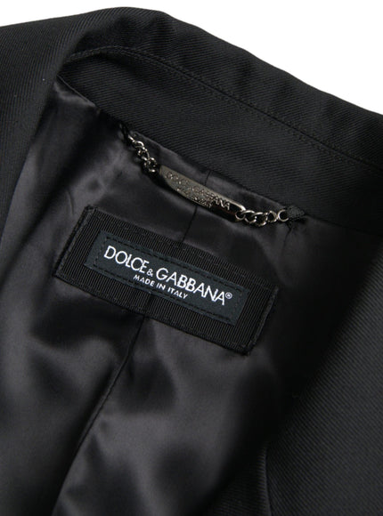 Dolce & Gabbana Black Double Breasted Coat - Ellie Belle