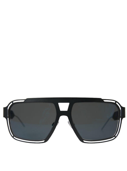 Dolce & Gabbana Black Full Rim Logo Sunglasses - Ellie Belle