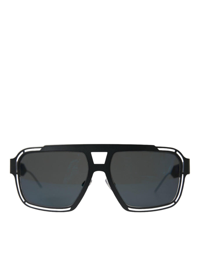 Dolce & Gabbana Black Full Rim Logo Sunglasses - Ellie Belle