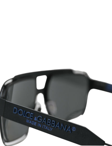 Dolce & Gabbana Black Full Rim Logo Sunglasses - Ellie Belle