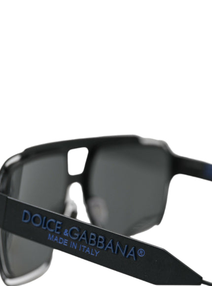 Dolce & Gabbana Black Full Rim Logo Sunglasses - Ellie Belle