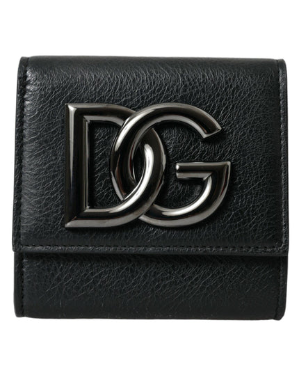 Dolce & Gabbana Black Lamb Leather Logo Card Holder Chain Strap Bags - Ellie Belle
