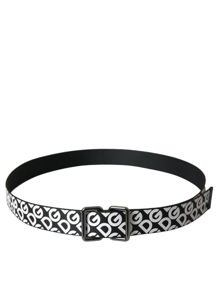 Dolce & Gabbana Black Logo Belt - Ellie Belle