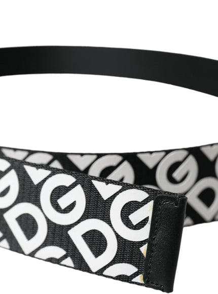 Dolce & Gabbana Black Logo Belt - Ellie Belle