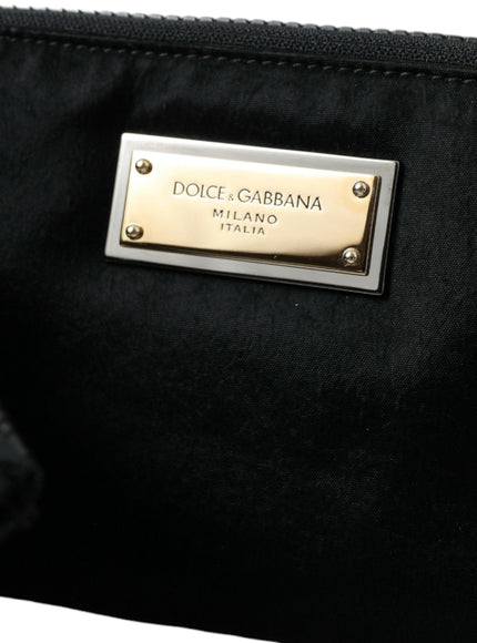 Dolce & Gabbana Black Multifunctional Leather Clutch - Ellie Belle