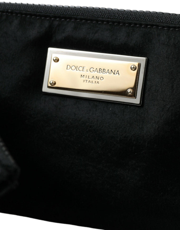 Dolce & Gabbana Black Multifunctional Leather Clutch - Ellie Belle