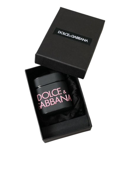 Dolce & Gabbana Black Pink Silicone Embossed Logo Airpods Case - Ellie Belle