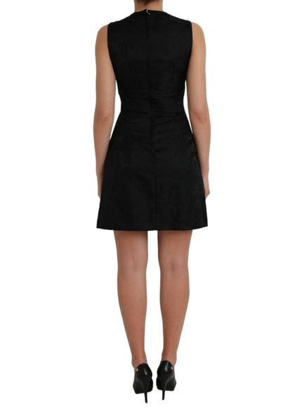 Dolce & Gabbana Black Sleeveless Mini Dress - Ellie Belle