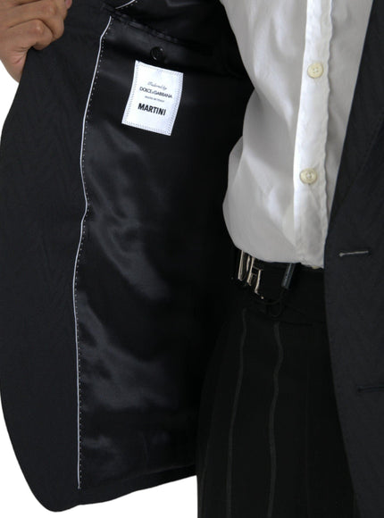 Dolce & Gabbana Black Slim Fit Jacket Coat Blazer - Ellie Belle