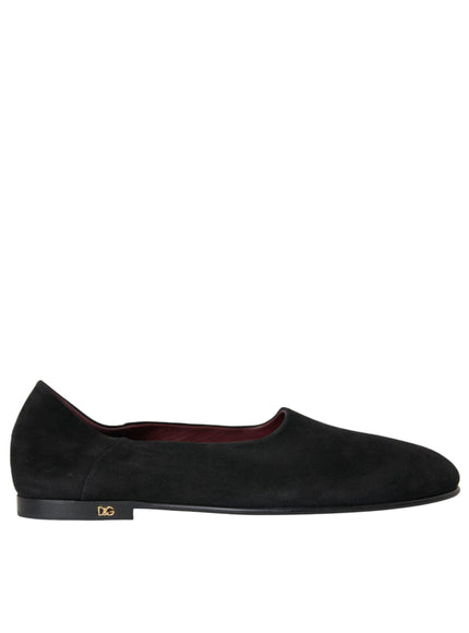 Dolce & Gabbana Black Suede Loafers - Ellie Belle