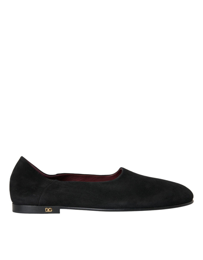 Dolce & Gabbana Black Suede Loafers - Ellie Belle