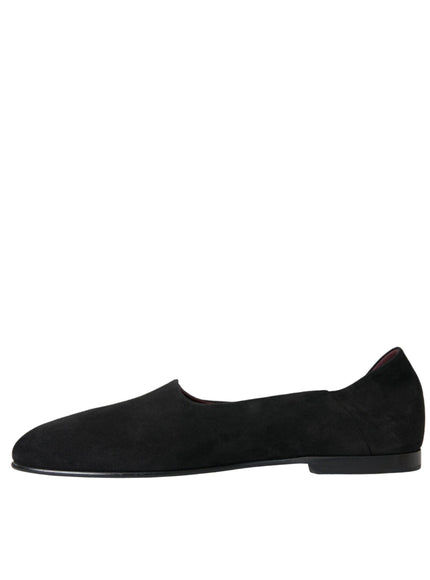 Dolce & Gabbana Black Suede Loafers - Ellie Belle