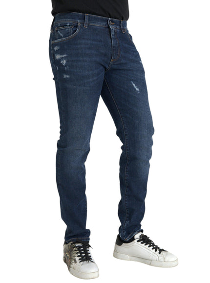 Dolce & Gabbana Blue Slim Fit Denim Jeans - Ellie Belle