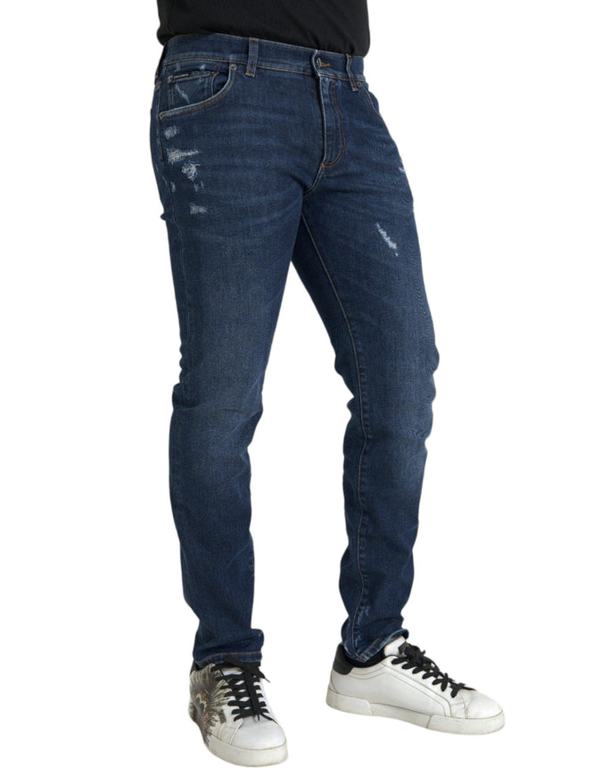 Dolce & Gabbana Blue Slim Fit Denim Jeans - Ellie Belle