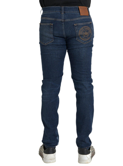 Dolce & Gabbana Blue Slim Fit Denim Jeans - Ellie Belle