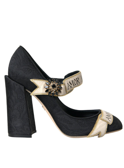 Dolce & Gabbana Brocade Mary Jane Amentes Pumps - Ellie Belle