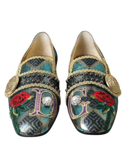 Dolce & Gabbana Brocade Tassel Loafers - Ellie Belle
