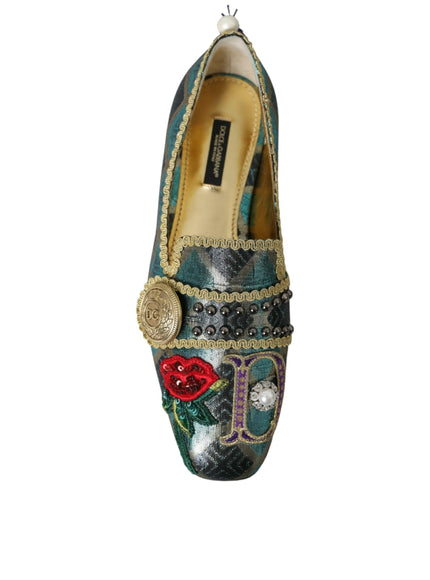 Dolce & Gabbana Brocade Tassel Loafers - Ellie Belle