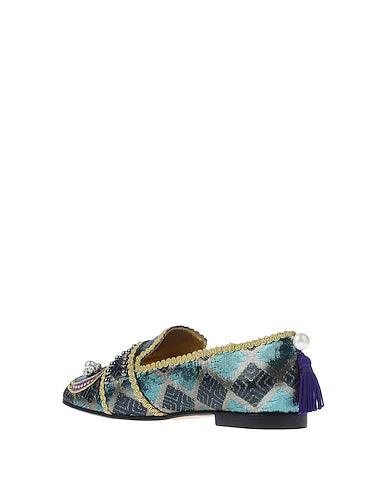 Dolce & Gabbana Brocade Tassel Loafers - Ellie Belle