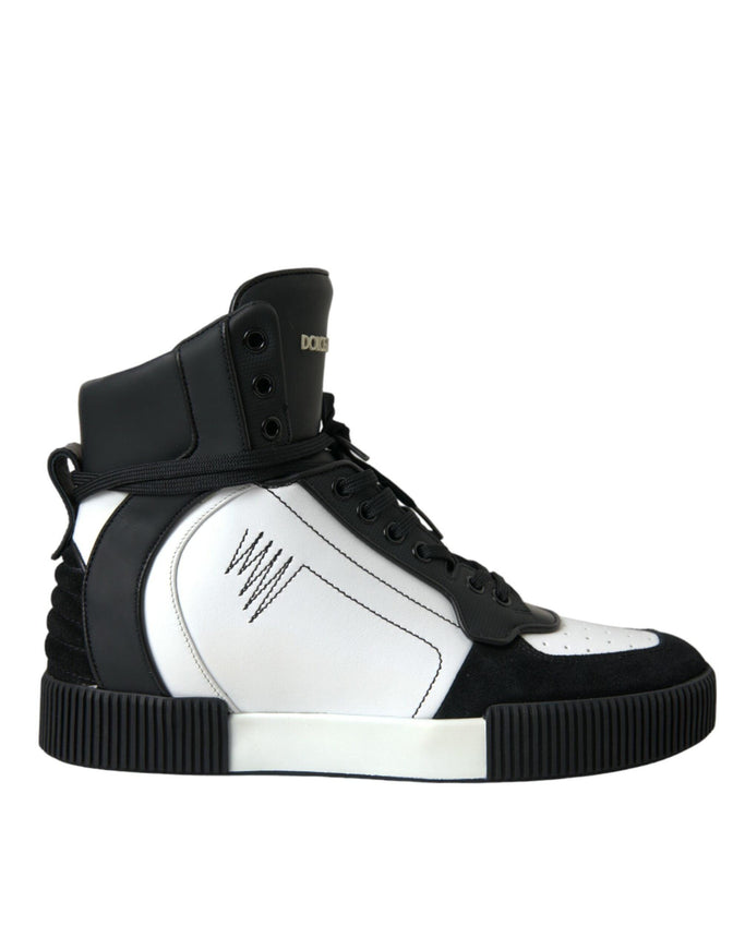 Dolce & Gabbana Calfskin Miami High Top Sneakers - Ellie Belle