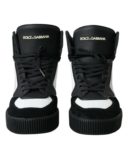 Dolce & Gabbana Calfskin Miami High Top Sneakers - Ellie Belle