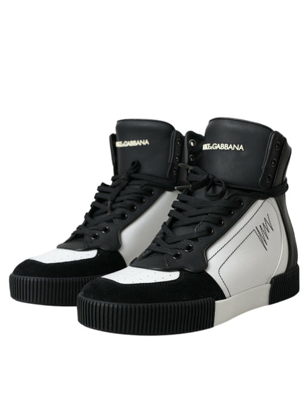 Dolce & Gabbana Calfskin Miami High Top Sneakers - Ellie Belle