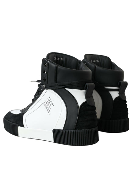 Dolce & Gabbana Calfskin Miami High Top Sneakers - Ellie Belle