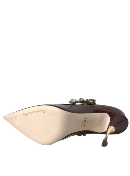 Dolce & Gabbana Cardinale Leather Pumps - Ellie Belle