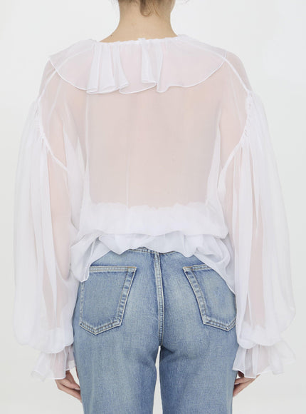 Dolce & Gabbana Chiffon Blouse - Ellie Belle