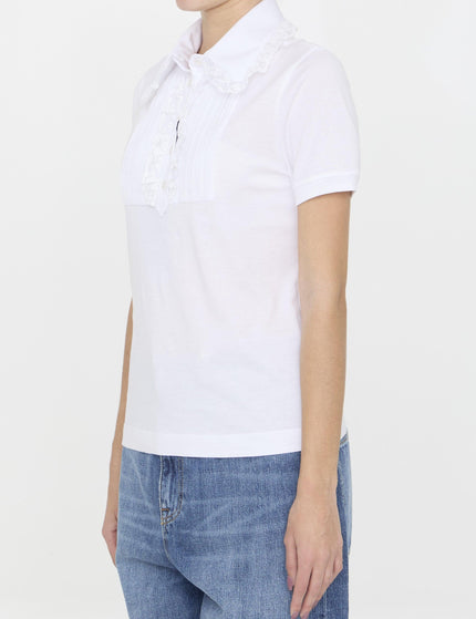 Dolce & Gabbana Cotton T-shirt With Lace - Ellie Belle