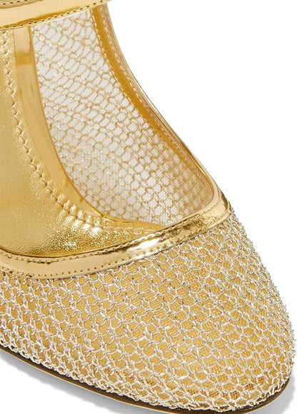 Dolce & Gabbana Crystal-Embellished Mary Jane Pumps - Ellie Belle