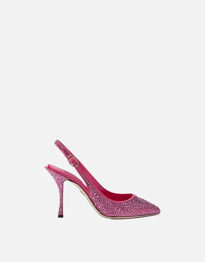 Dolce & Gabbana Crystal Slingback Pumps - Ellie Belle