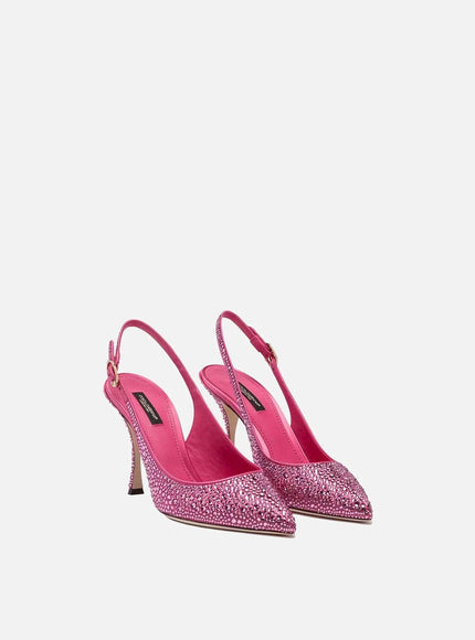 Dolce & Gabbana Crystal Slingback Pumps - Ellie Belle