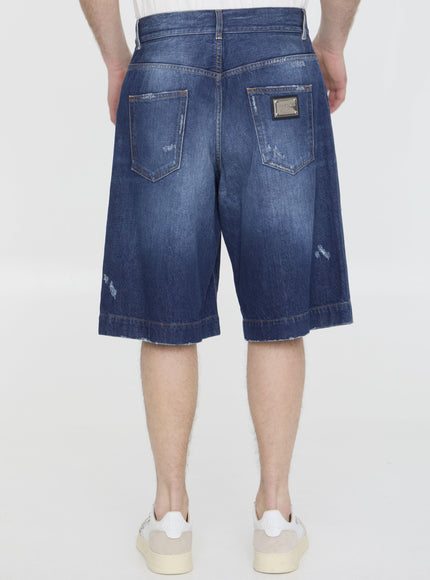 Dolce & Gabbana Denim Bermuda Shorts - Ellie Belle