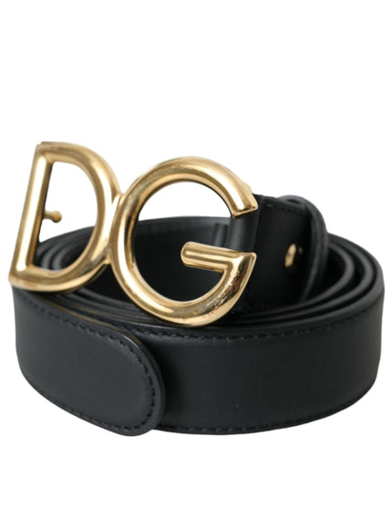 Dolce & Gabbana DG Logo Waist Buckle Belt - Ellie Belle